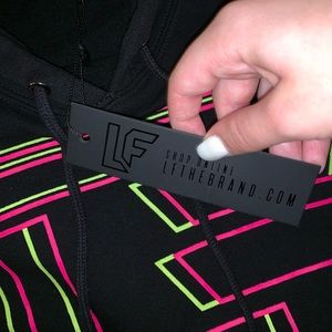 L.F black neon hoodie